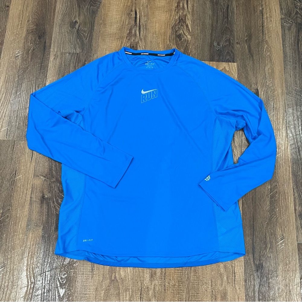 Nike Run Dri-Fit Running Long Sleeve Shirt 2XL Pullover